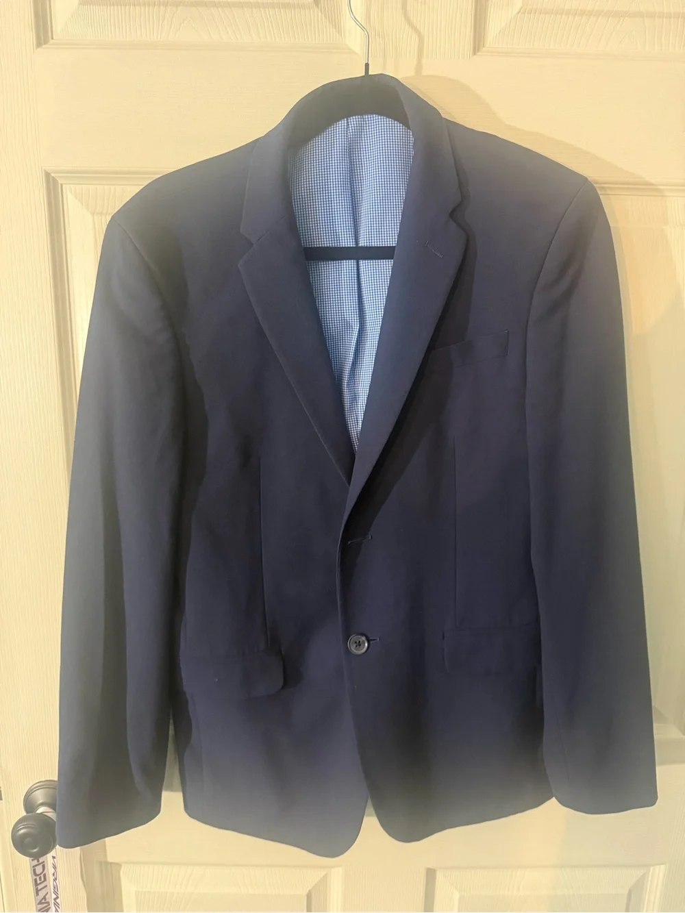 Egara Navy Blue Men's Sport Coat - Single-Breasted Blazer